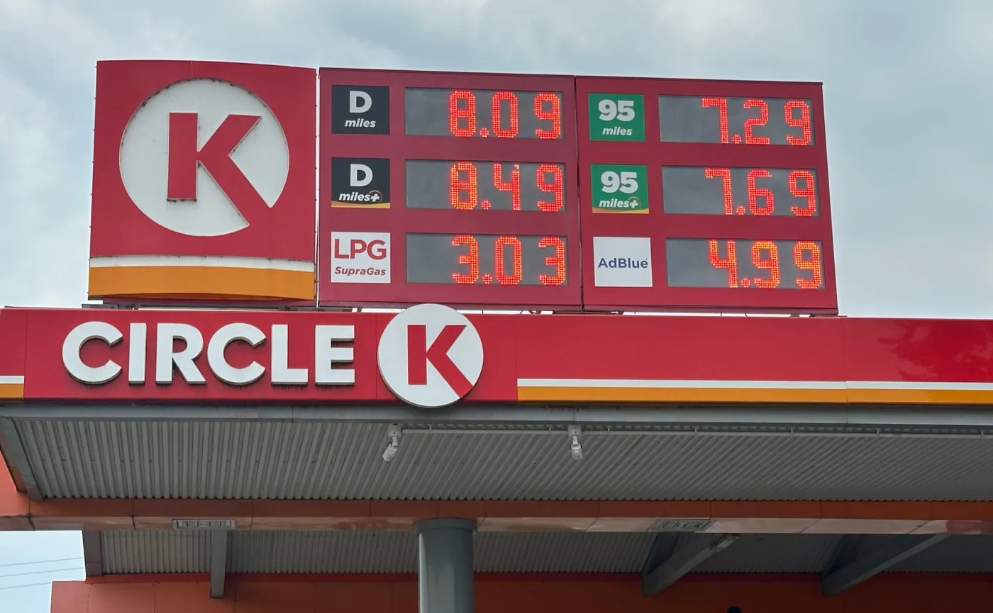 Ceny na stacji paliw Circle K