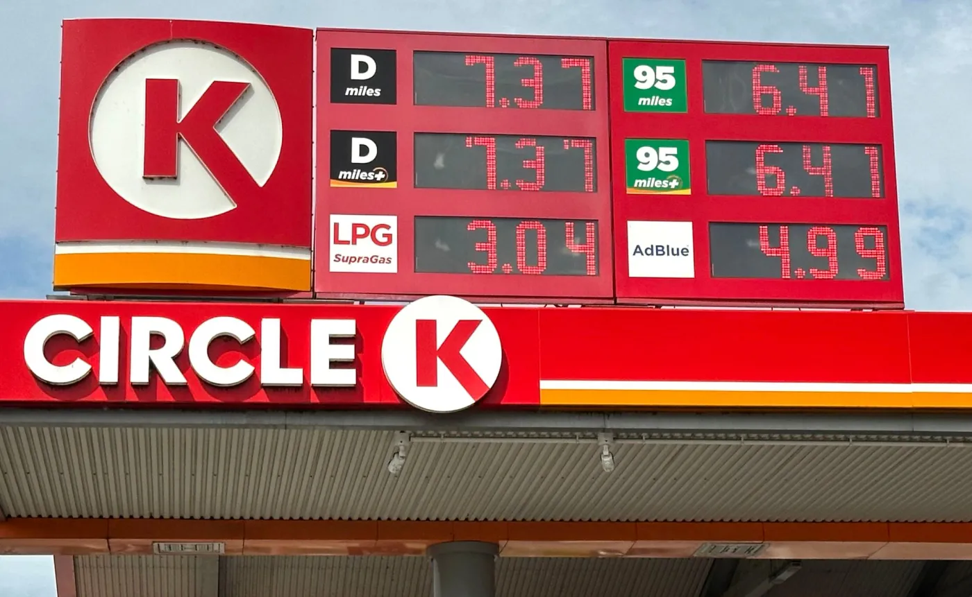 Ceny paliw na stacji Circle K