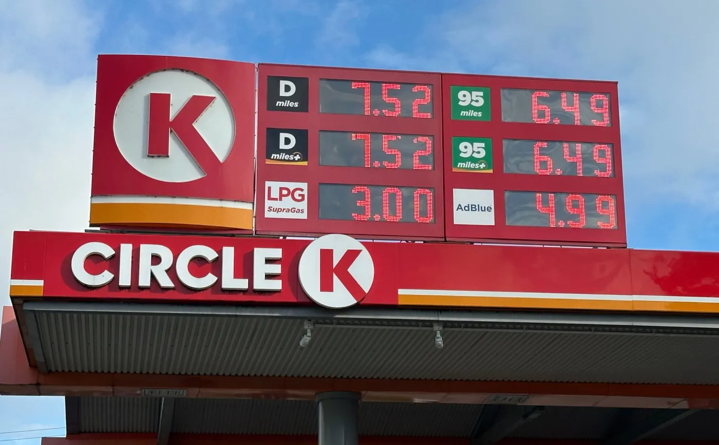 Ceny na stacji paliw Circle K