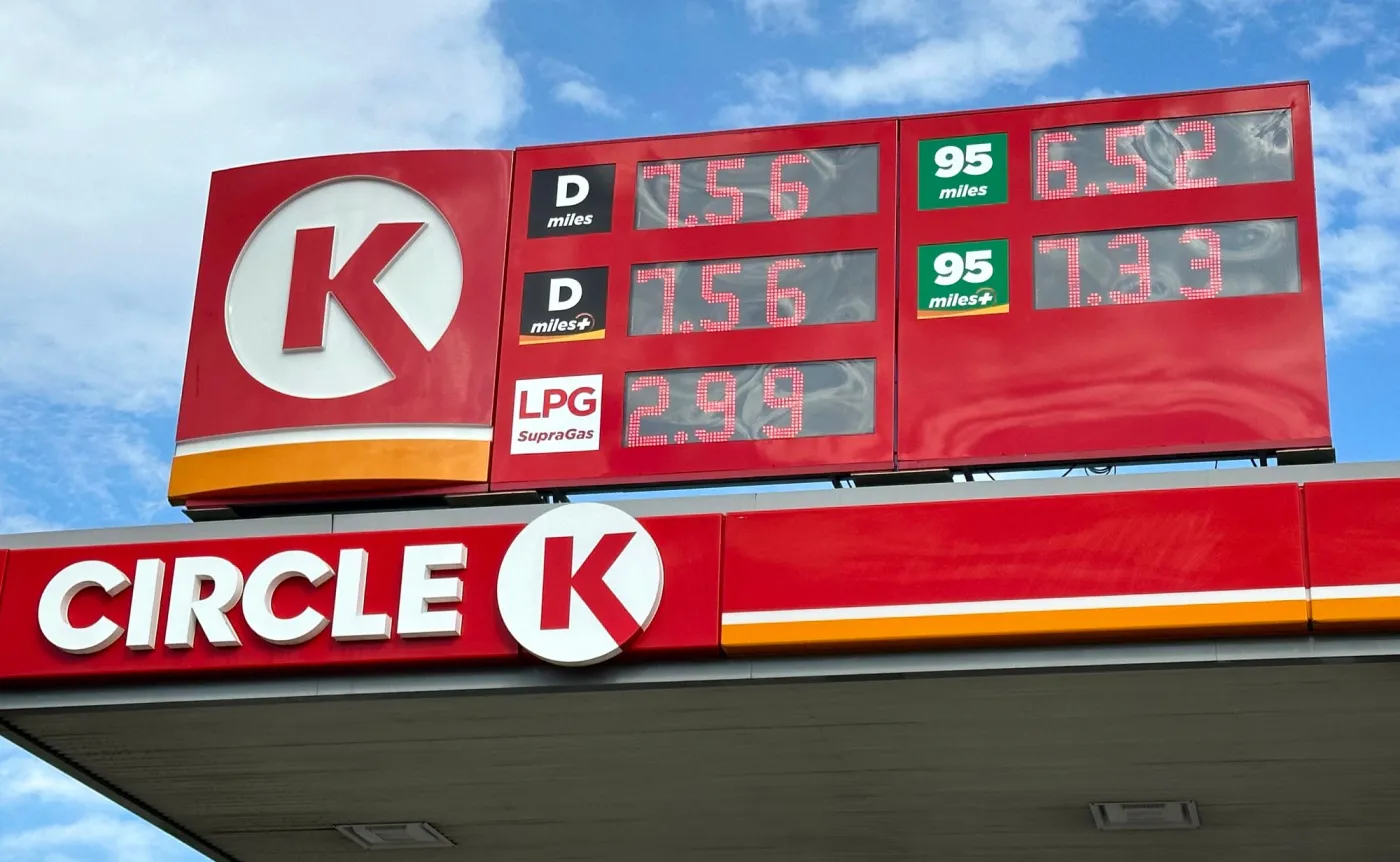 Ceny paliw na stacji Circle K