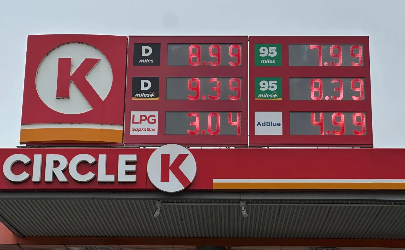 Ceny na stacji paliw Circle K