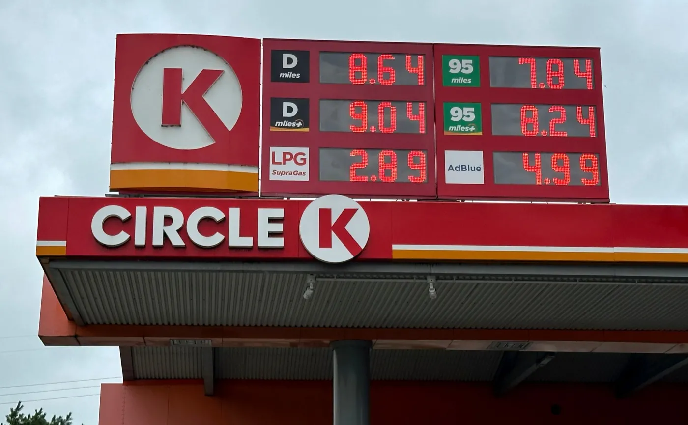 Ceny paliw na stacji Circle K