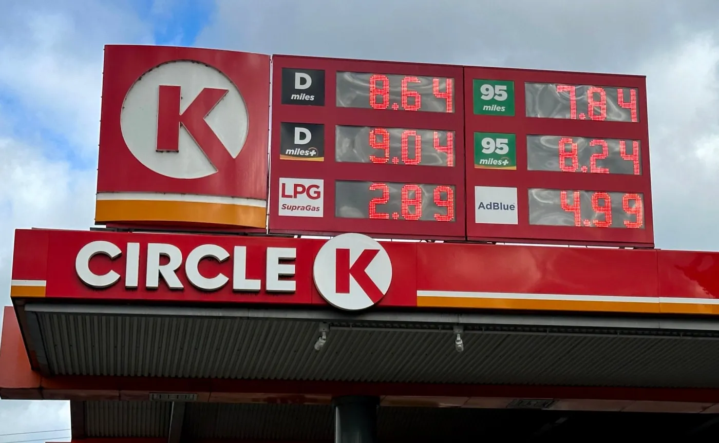 Ceny paliw na stacji Circle K
