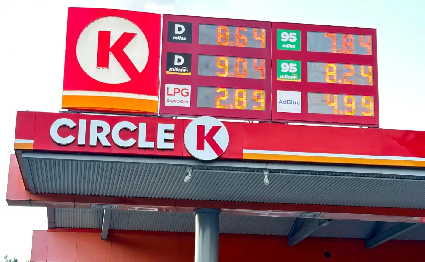 Ceny na stacji paliw Circle K