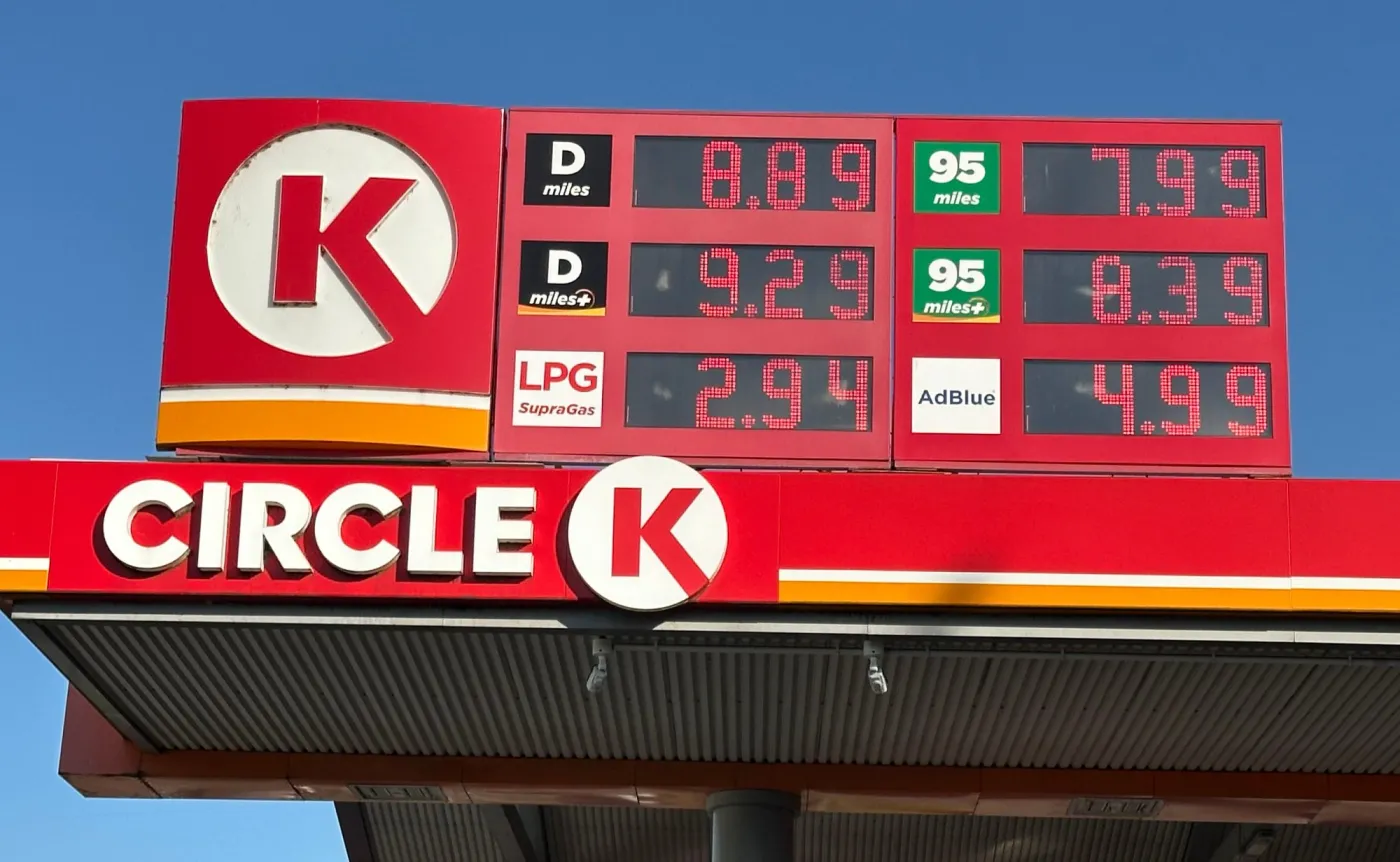 Ceny na stacji paliw Circle K
