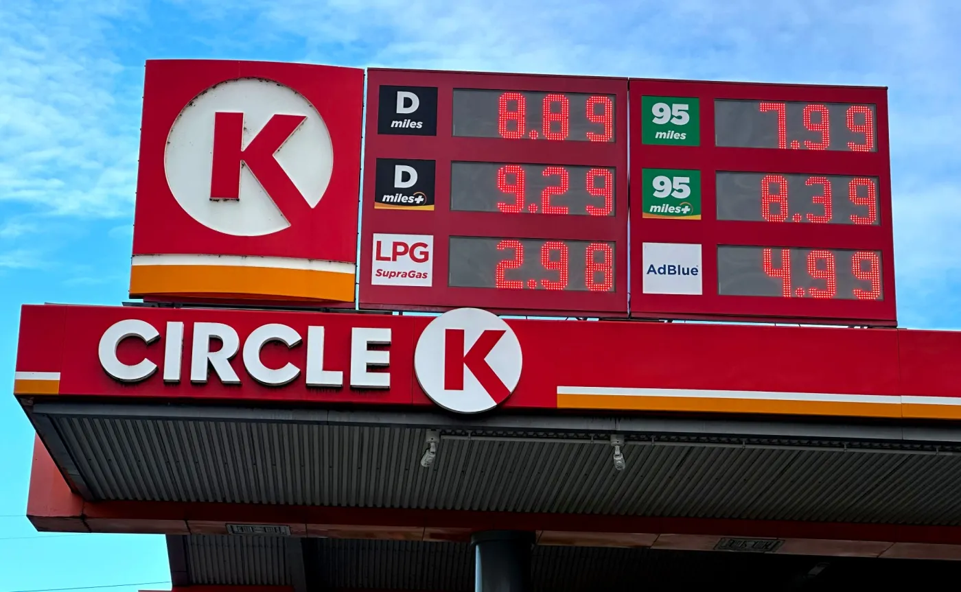 Ceny na stacji paliw Circle K