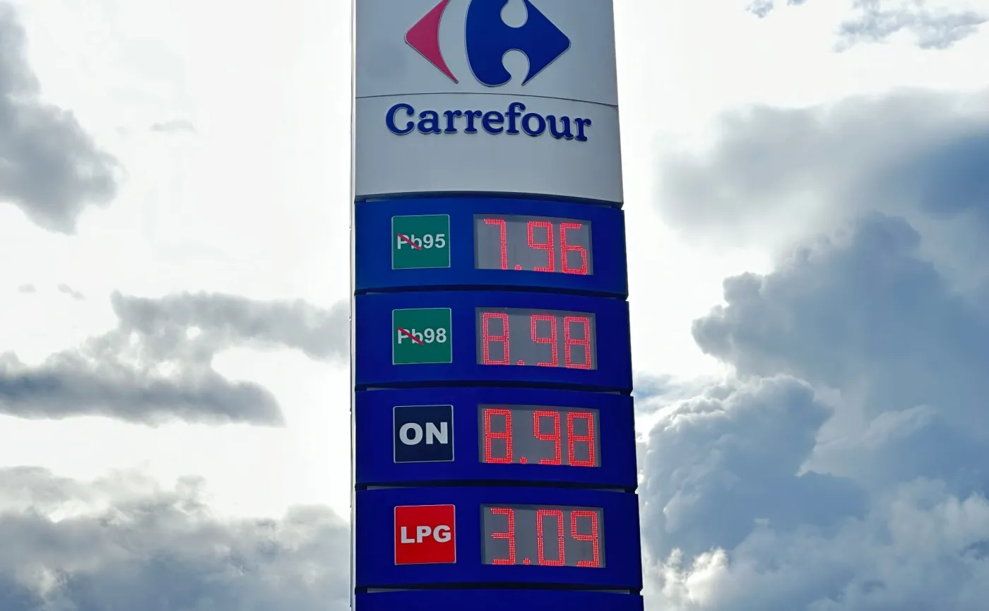 Ceny paliw na stacji Carrefour