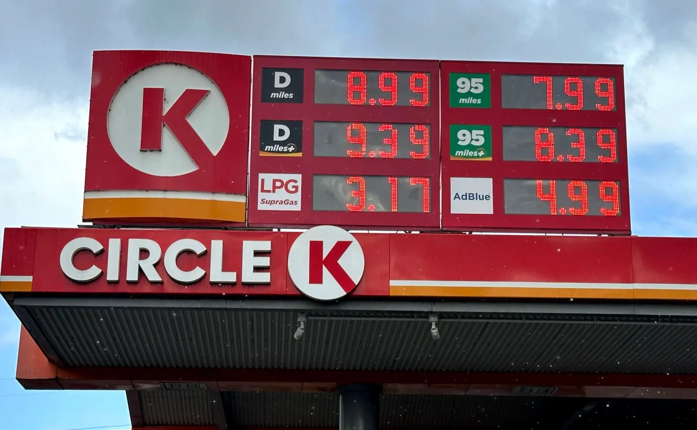 Ceny paliw na stacji Circle K