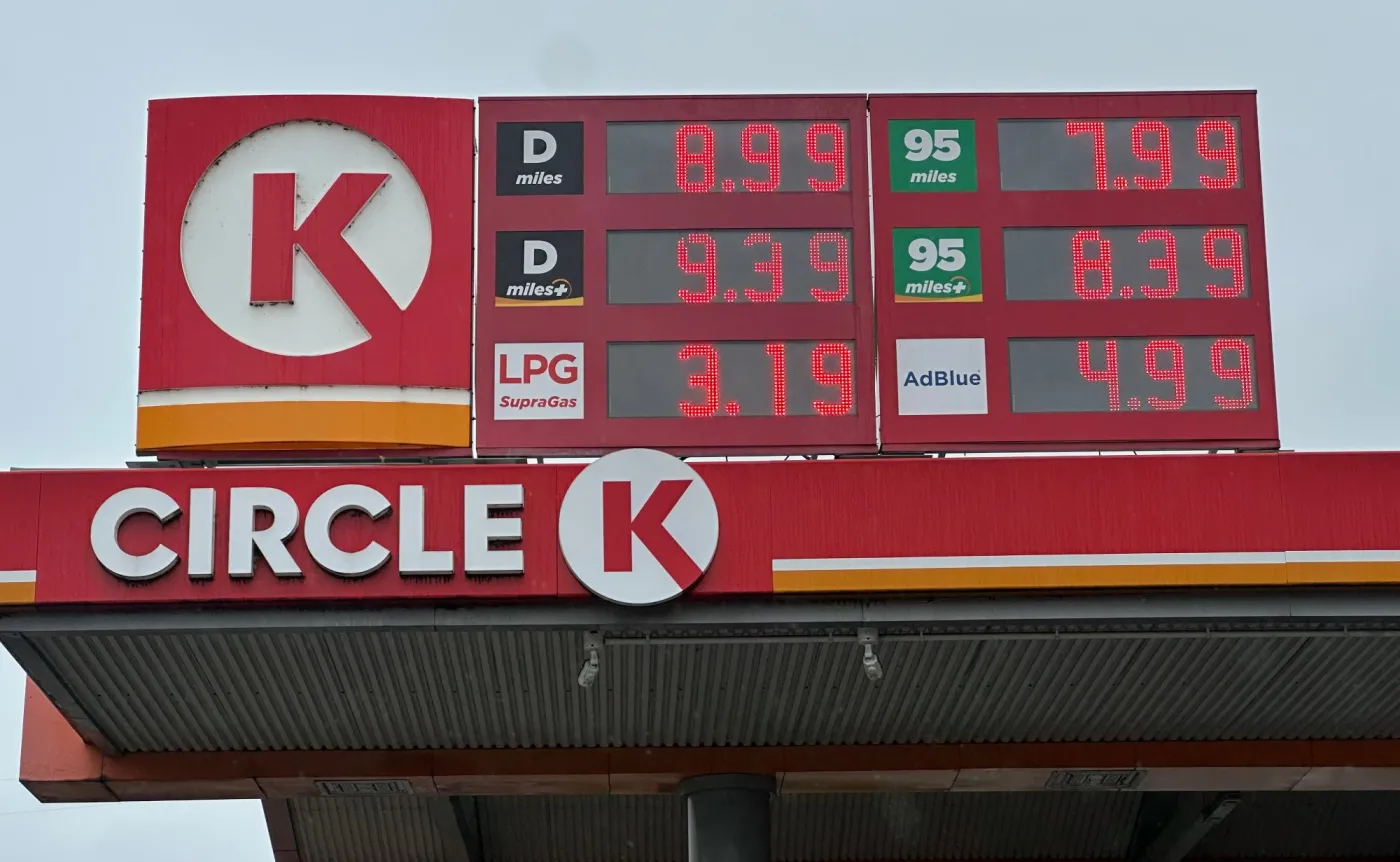 Ceny paliw na stacji Circle K