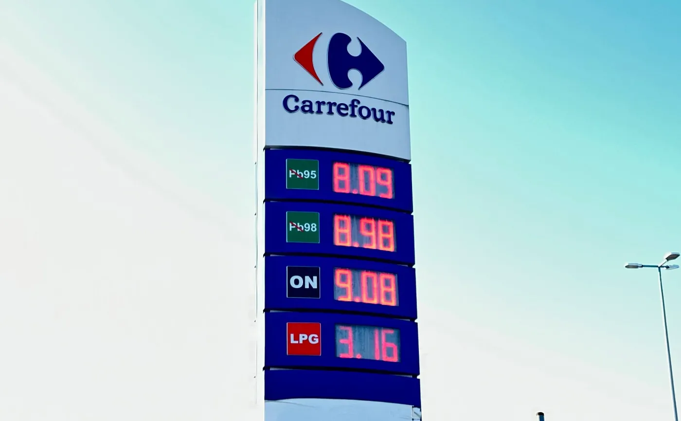 Ceny paliw na stacji Carrefour