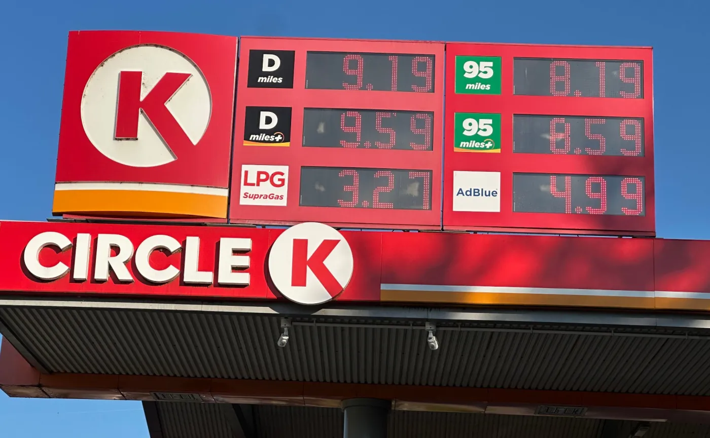 Ceny paliw na stacji Circle K