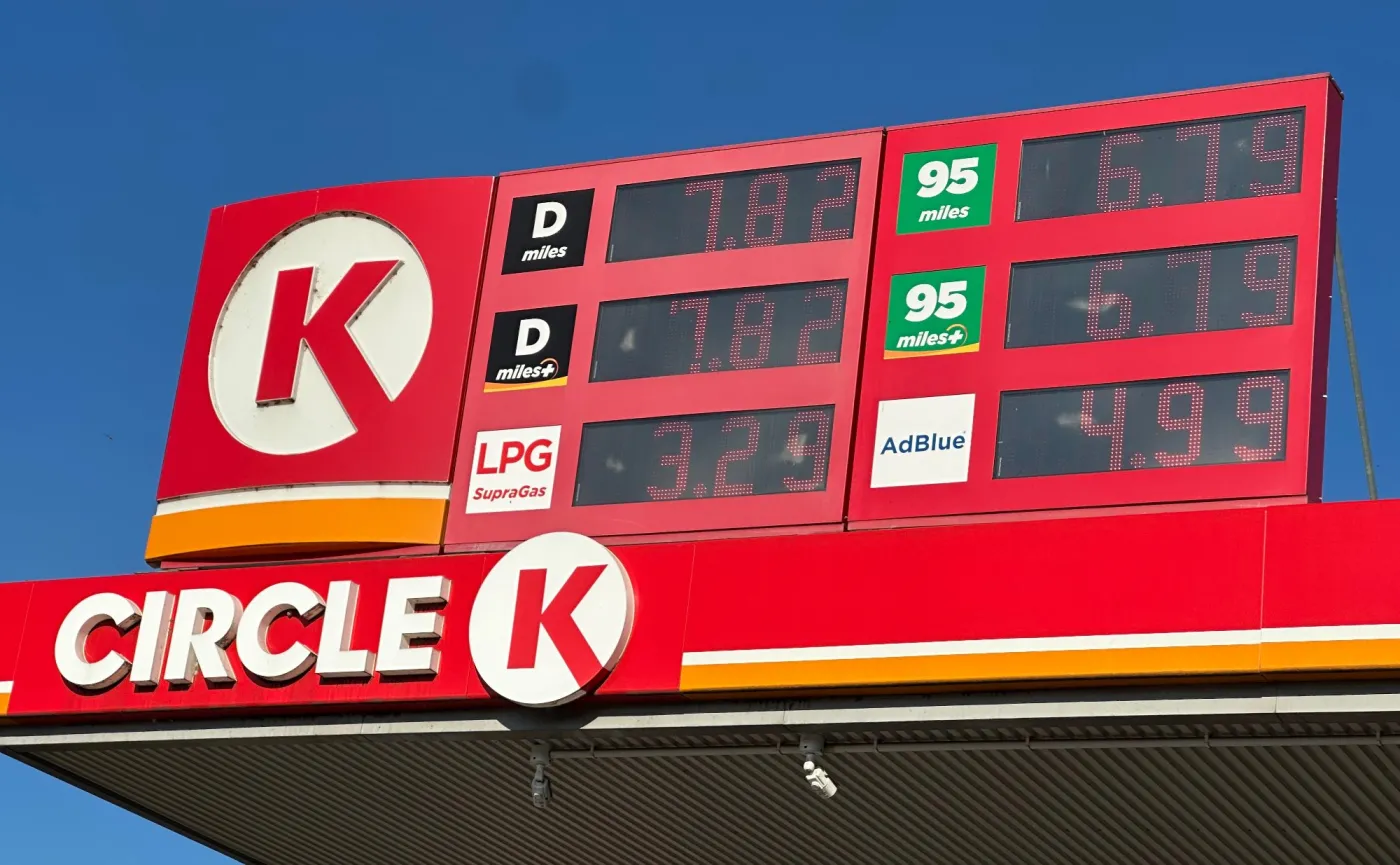 Ceny paliw na stacji Circle K