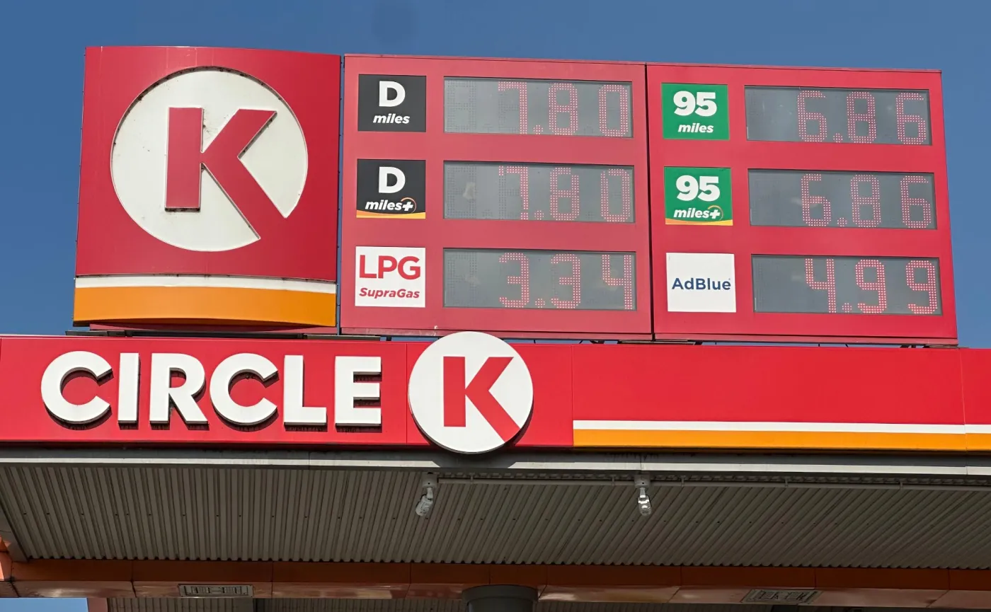 Ceny paliw na stacji Circle K