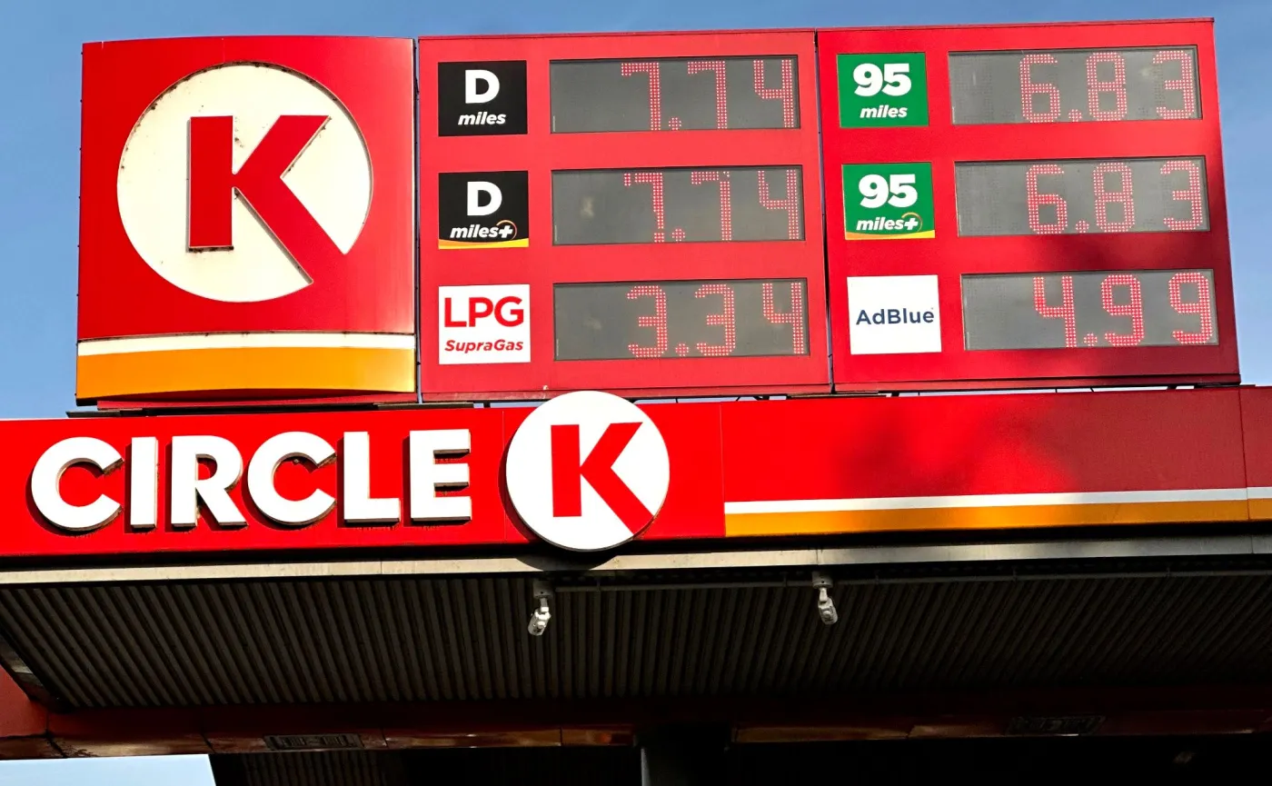 Ceny paliw na stacji Circle K