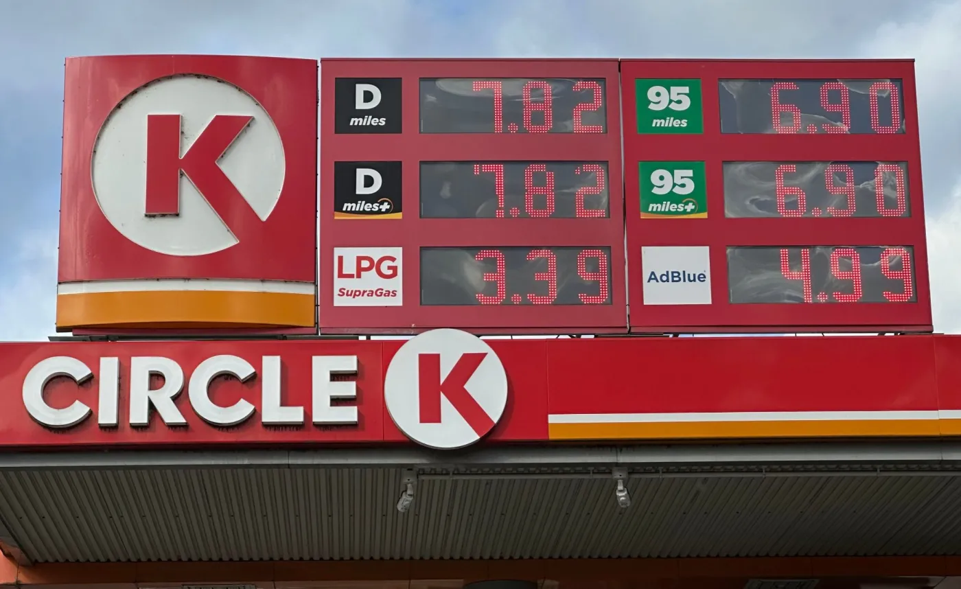 Ceny paliw na stacji Circle K