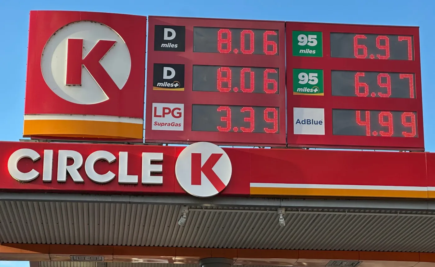 Ceny paliw na stacji Circle K
