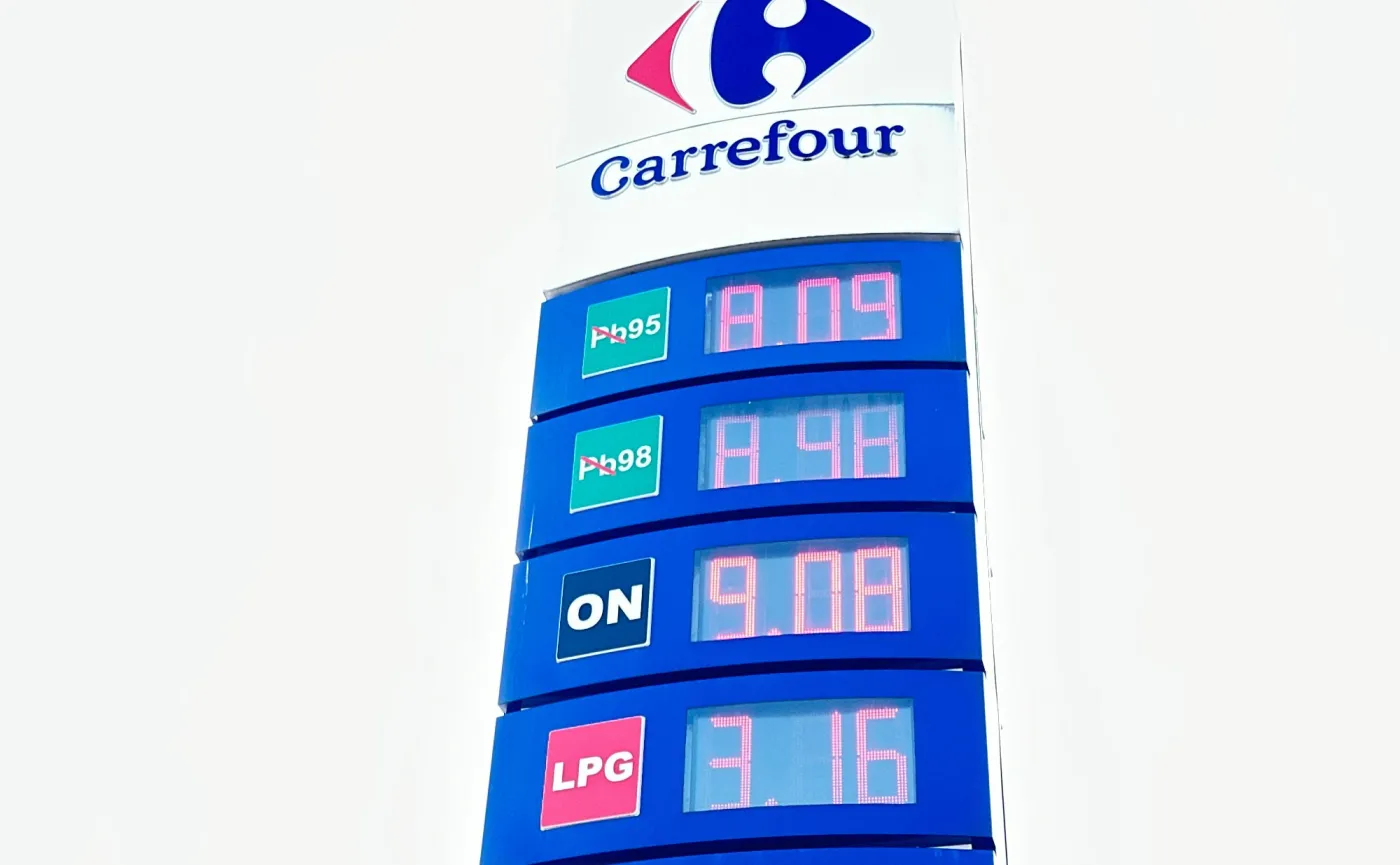 Ceny paliw na stacji Carrefour