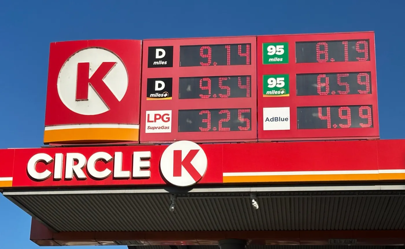 Ceny paliw na stacji Circle K