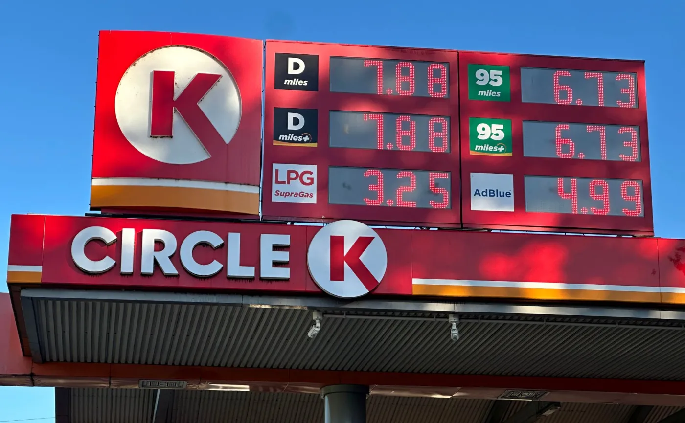 Ceny paliw na stacji Circle K