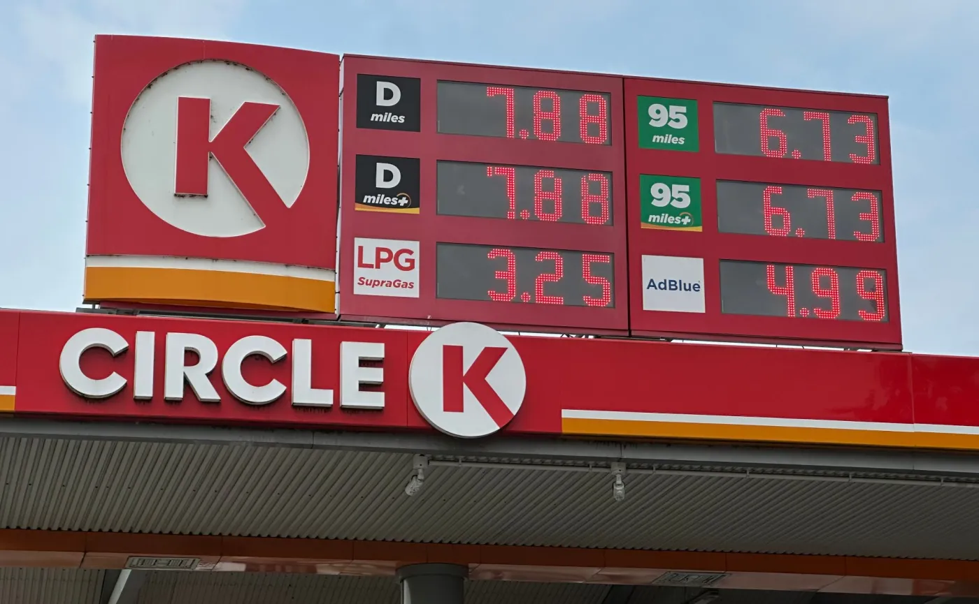 Ceny paliw na stacji Circle K