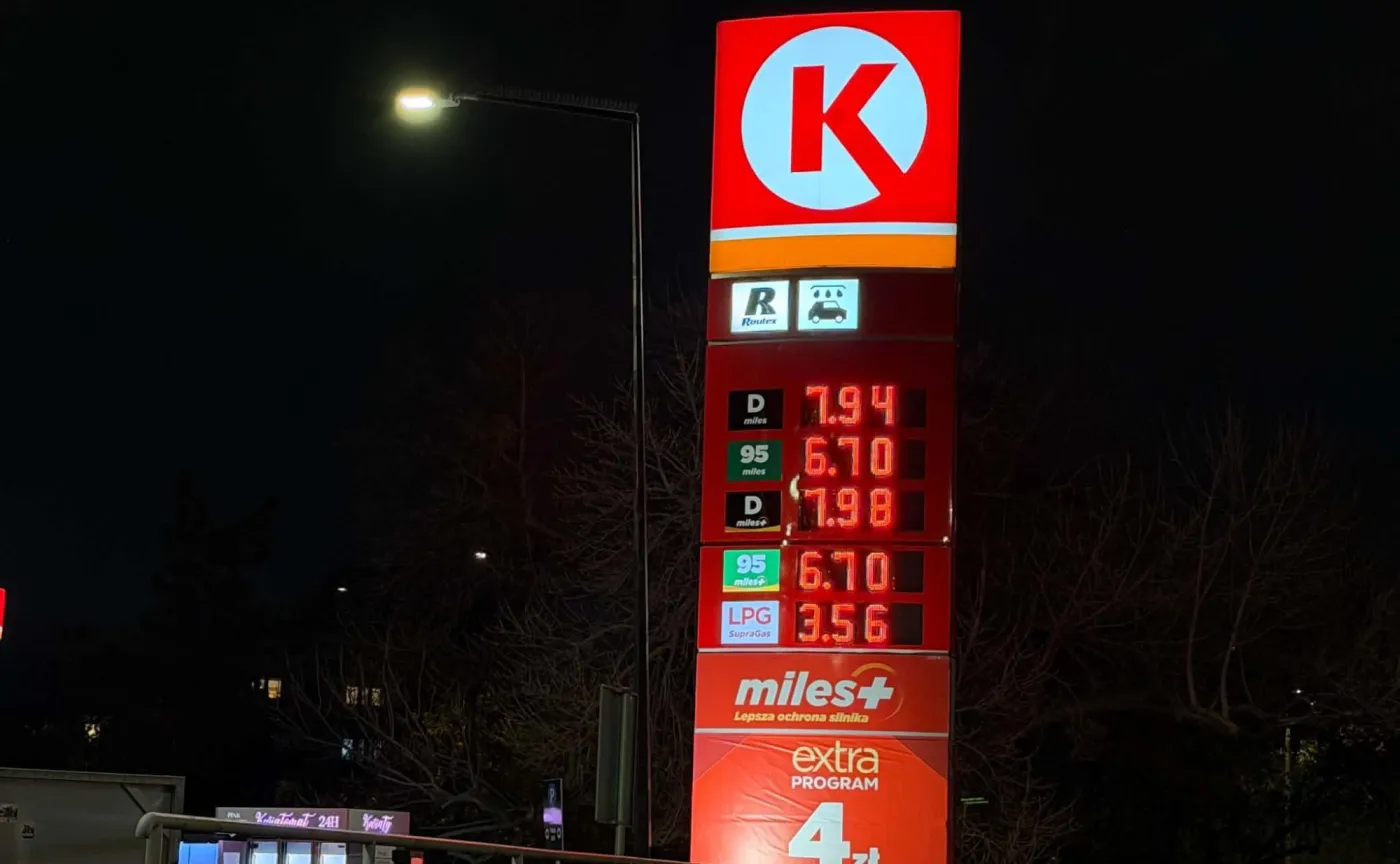Ceny paliw na stacji Circle K