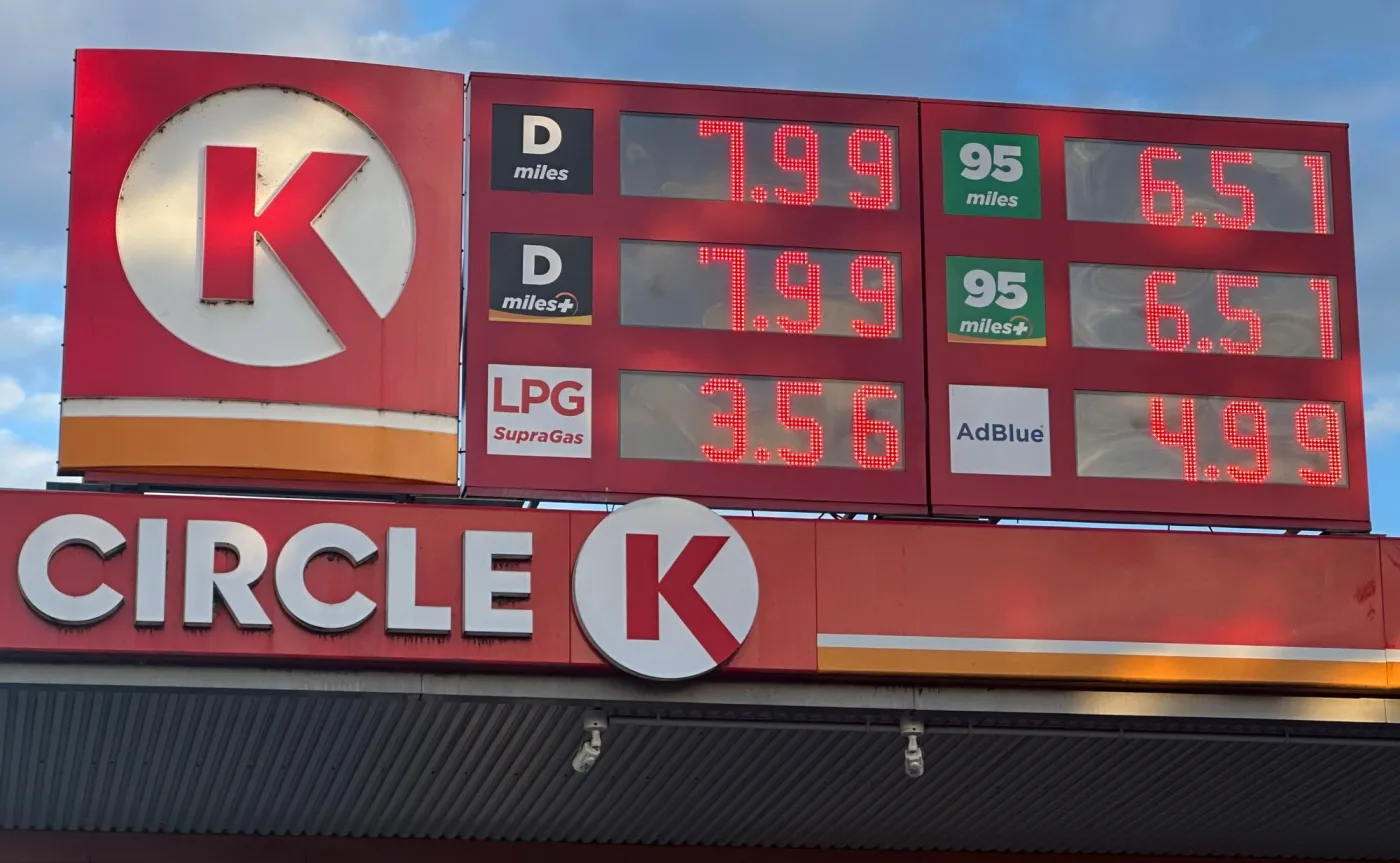 Ceny paliw na stacji Circle K
