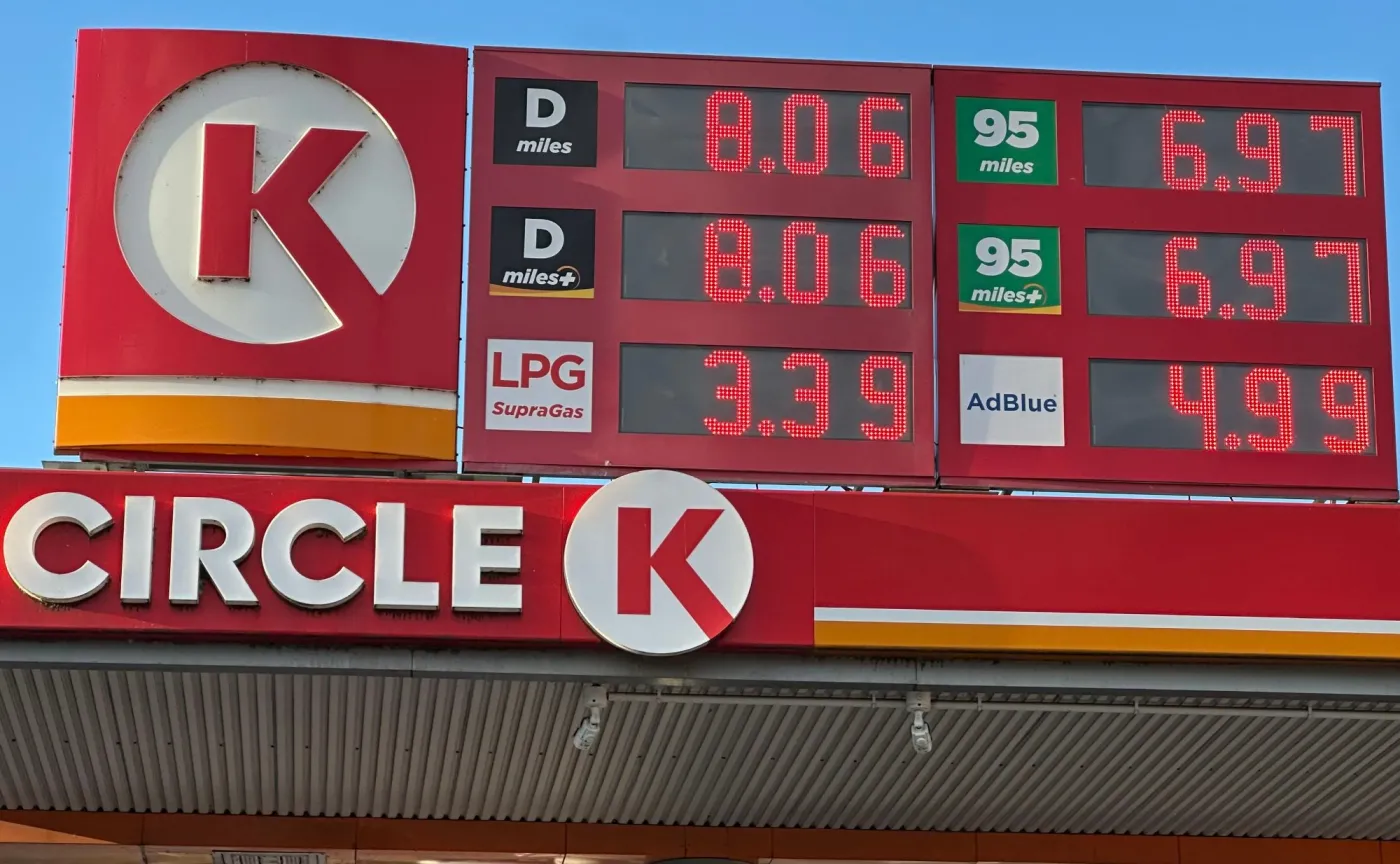 Ceny paliw na stacji Circle K