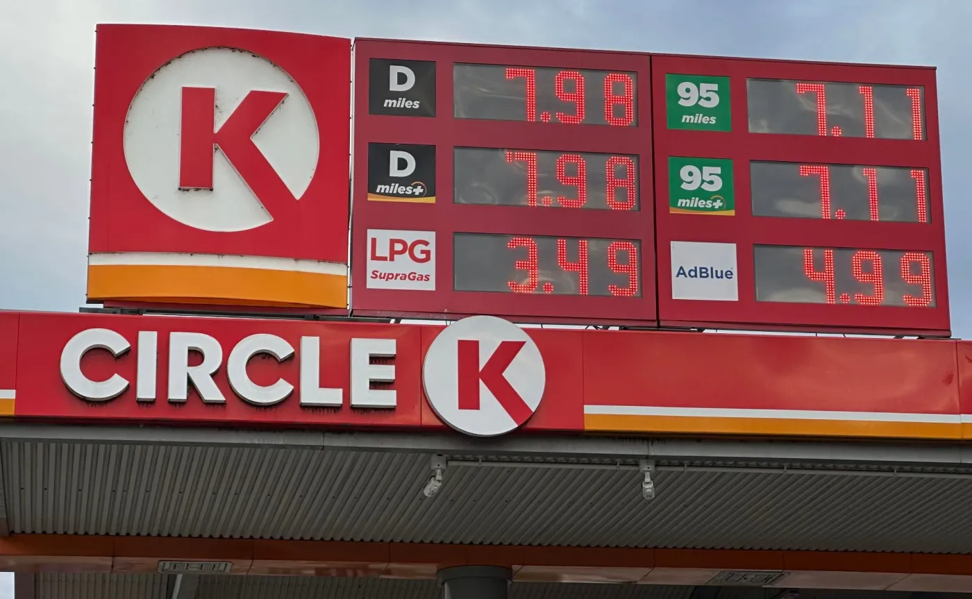 Ceny paliw na stacji Circle K