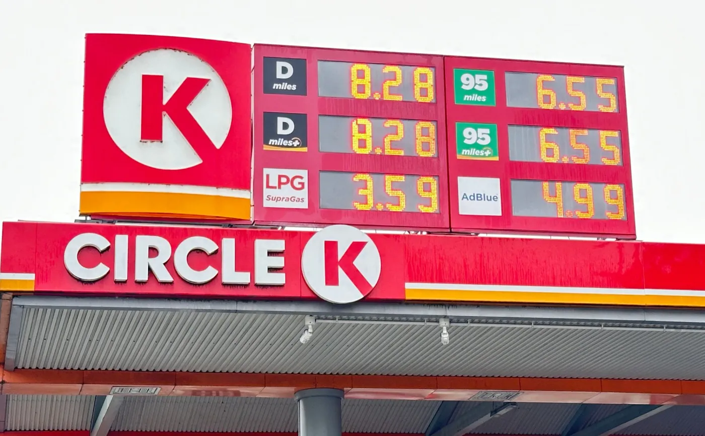 Ceny paliw na stacji Circle K