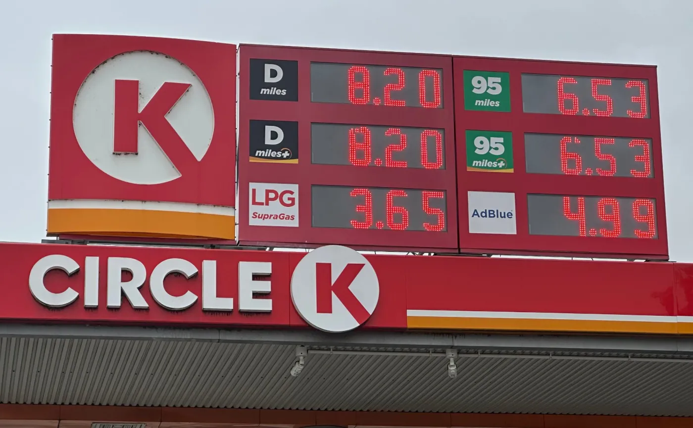 Ceny paliw na stacji Circle K
