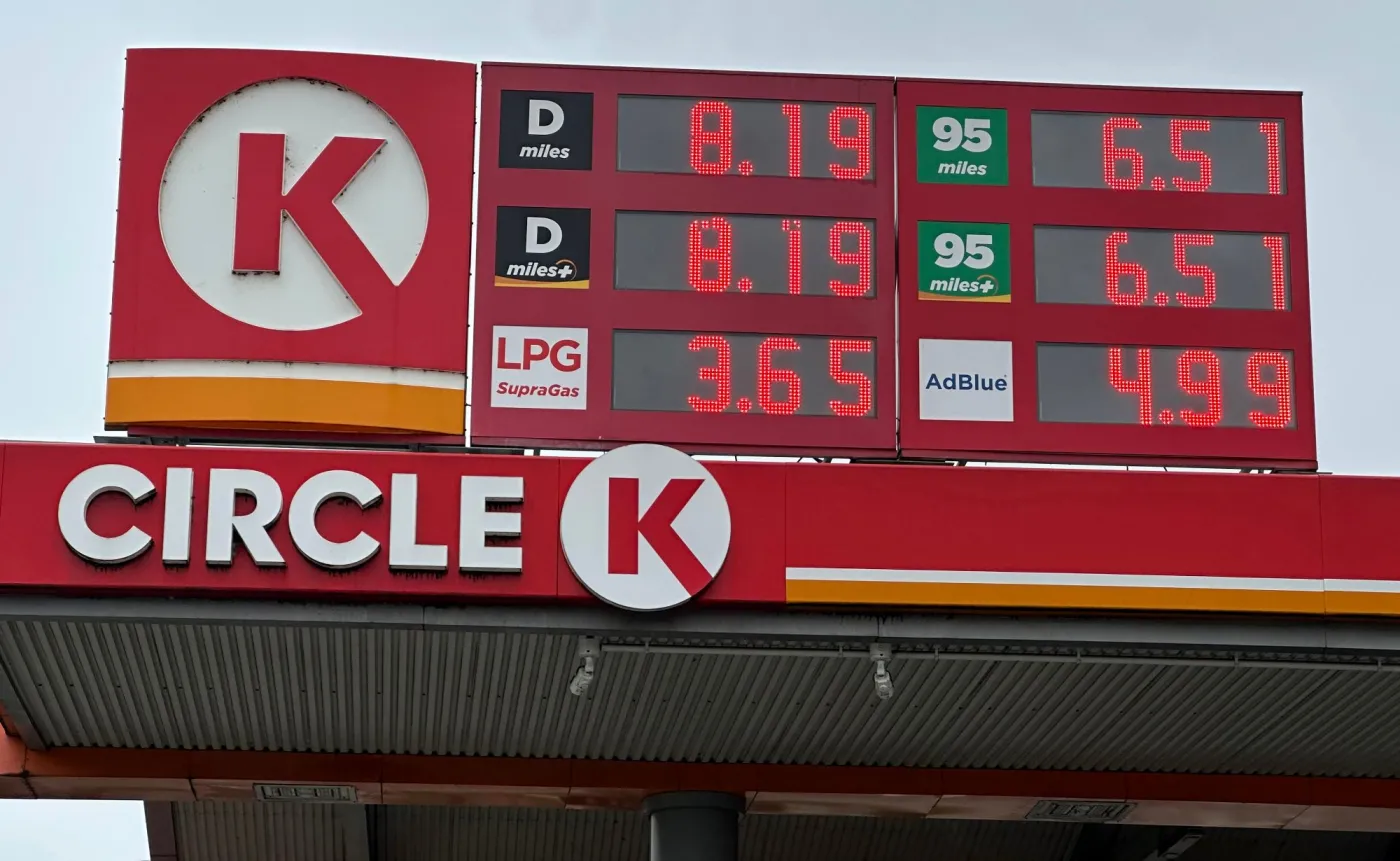 Ceny paliw na stacjach Circle K