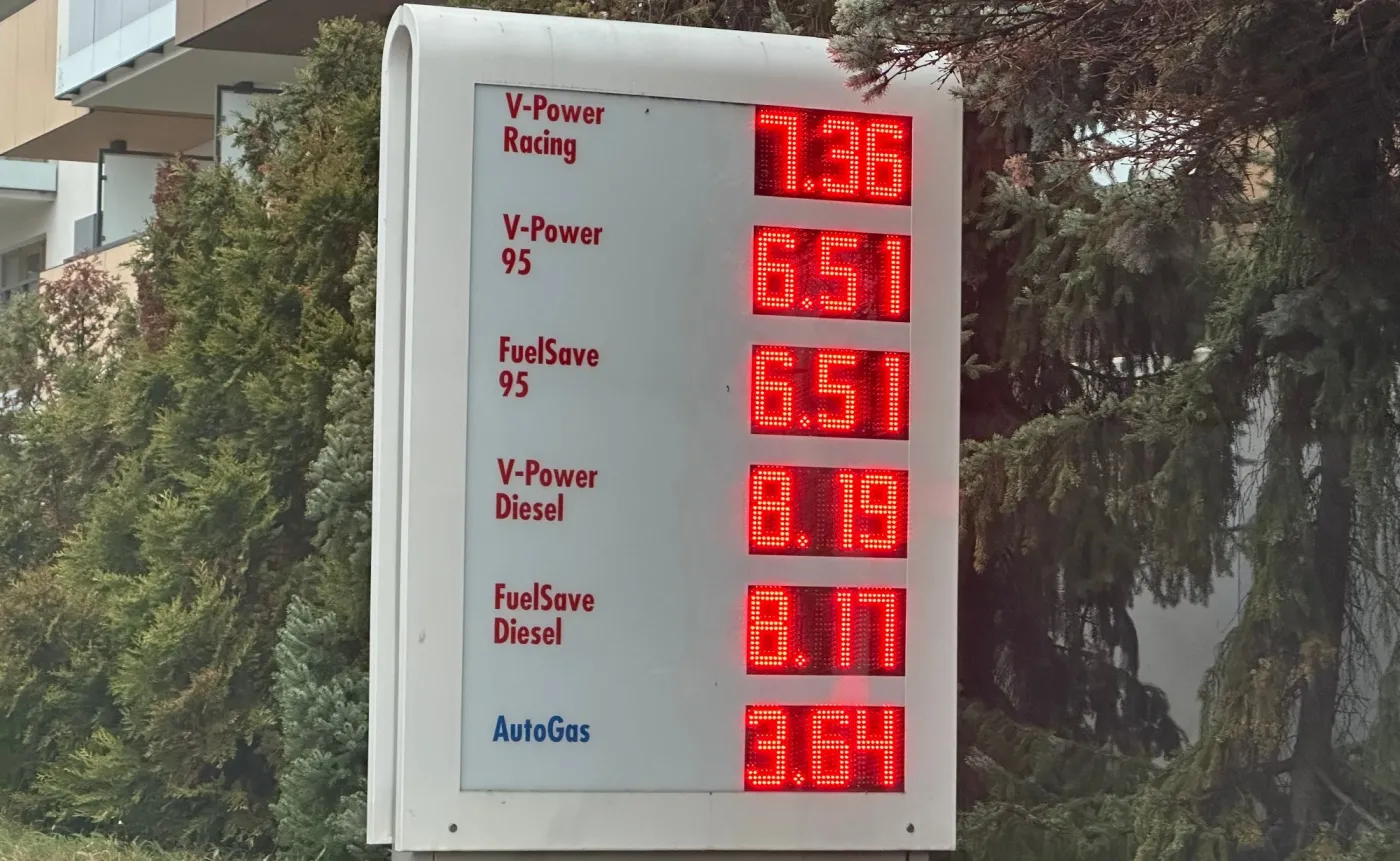 Ceny paliw na stacjach Shell