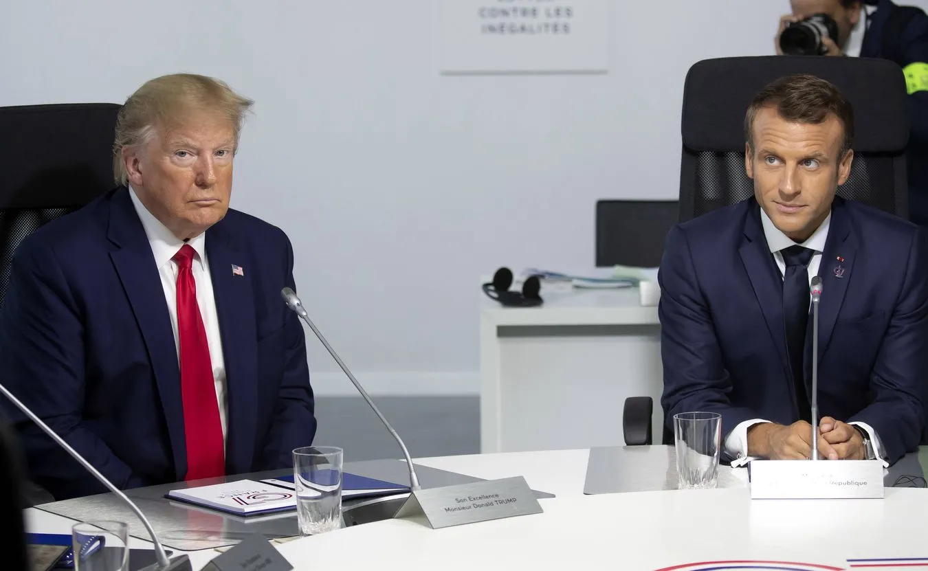 Donald Trump i Emmanuel Macron