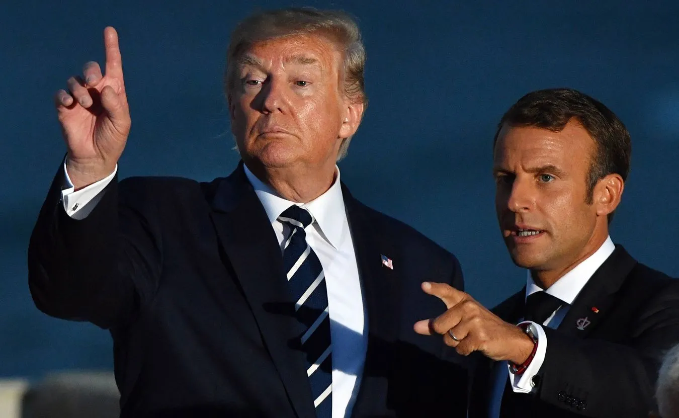 Donald Trump i Emmanuel Macron