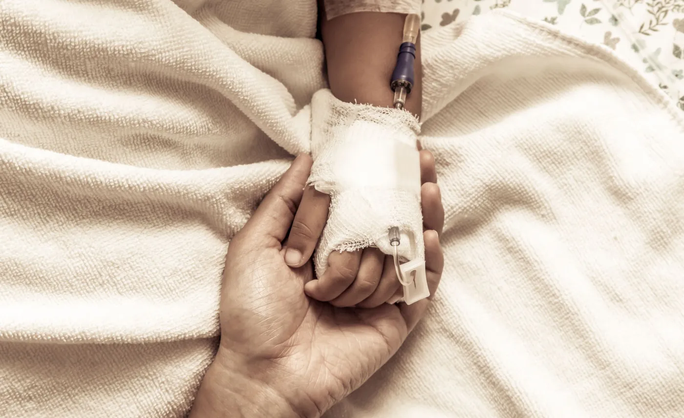 Dziecko poddawane chemioterapii