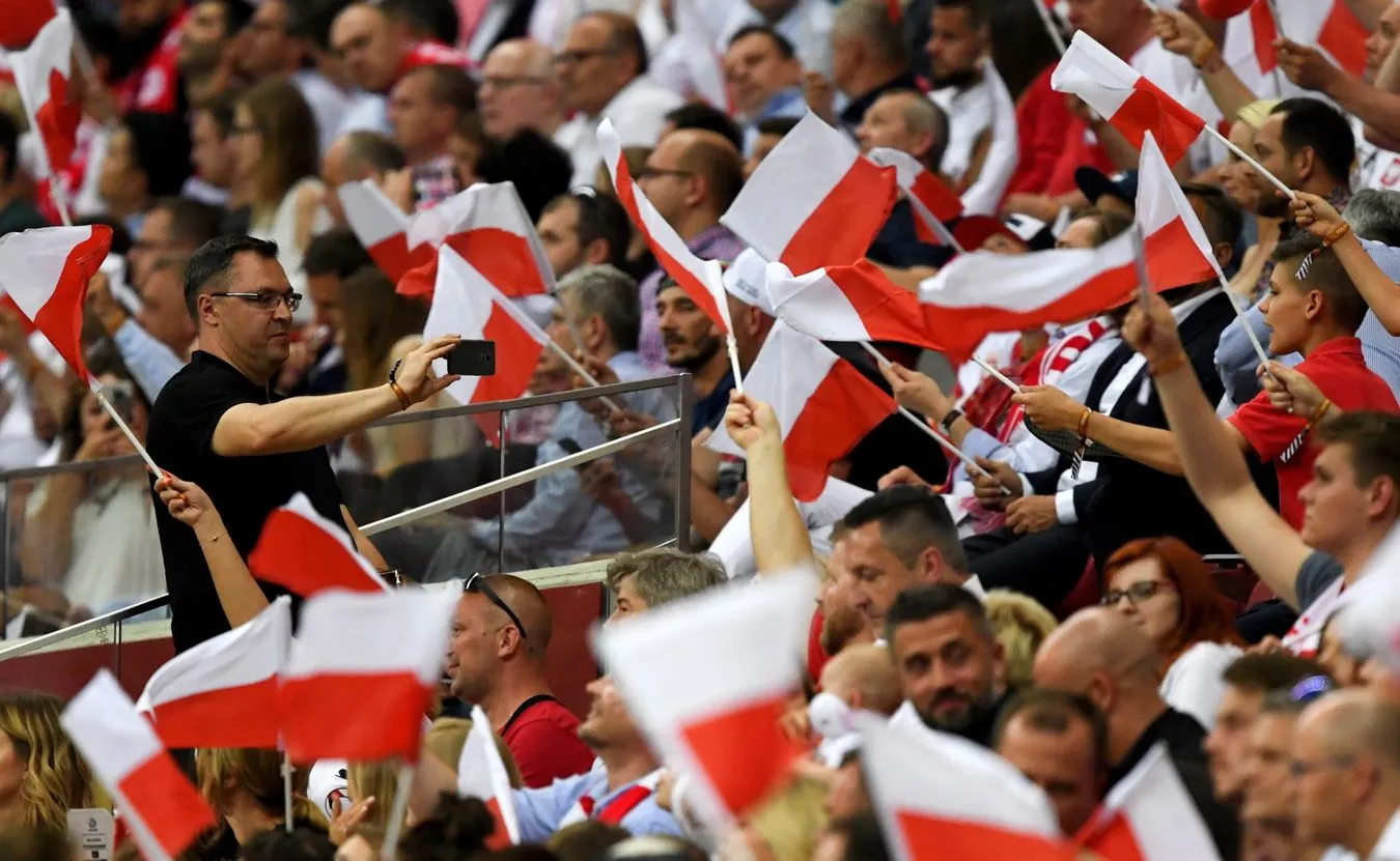 Polscy kibice na Stadionie Narodowym