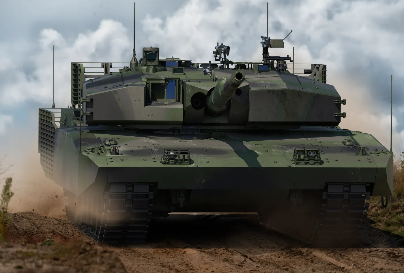 Leopard 2 na poligonie w Szczecinie