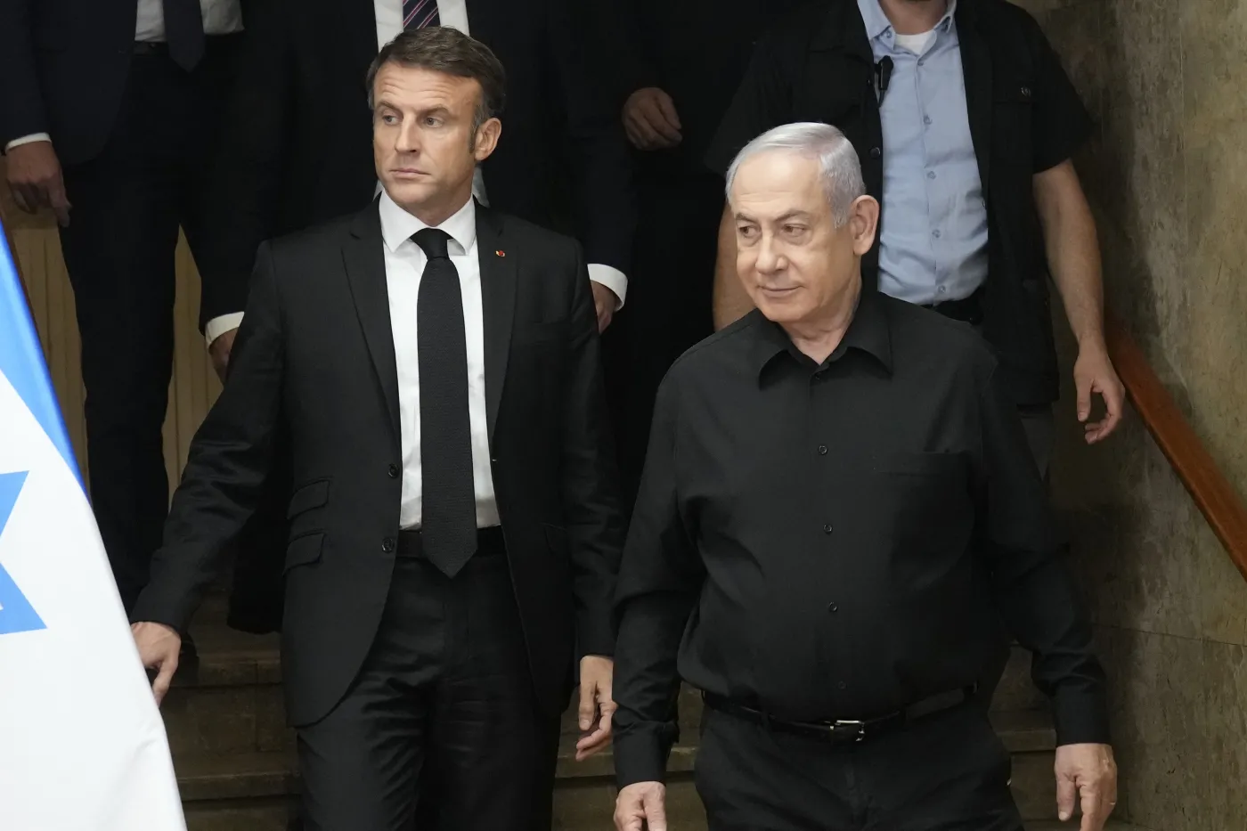 Macron po spotkaniu z Netanjahu: Trzeba wznowić proces polityczny z Palestyńczykami