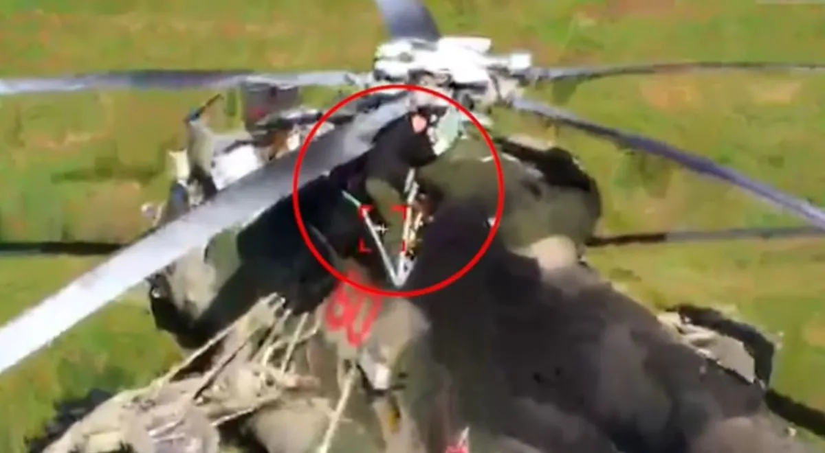 straty Rosjan atak dronów wojna w Ukrainie śmigłowce