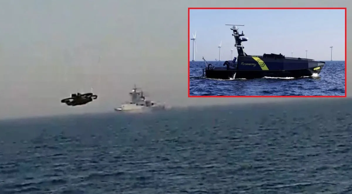 A close encounter of the 3rd  degree in the Baltic Sea. Russian ship sent drone, hovered over Danish machine
