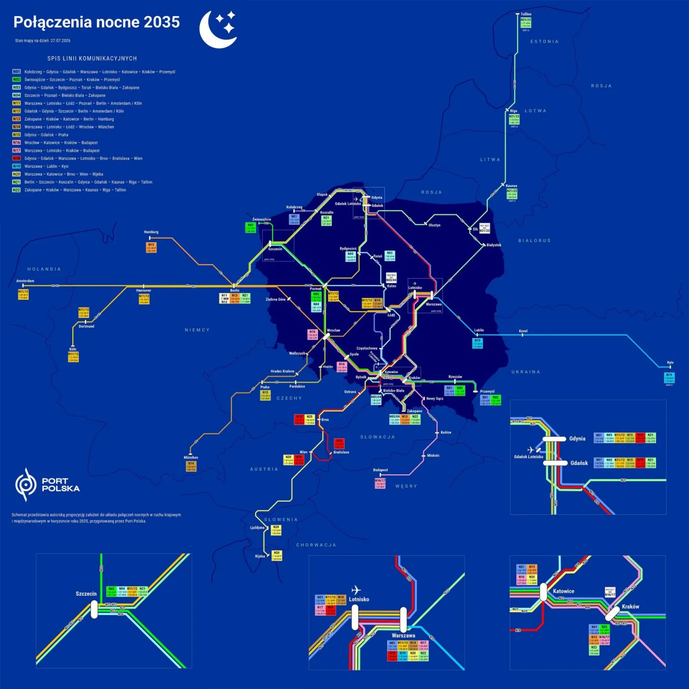 Nocne przejady po Europie i Polsce
