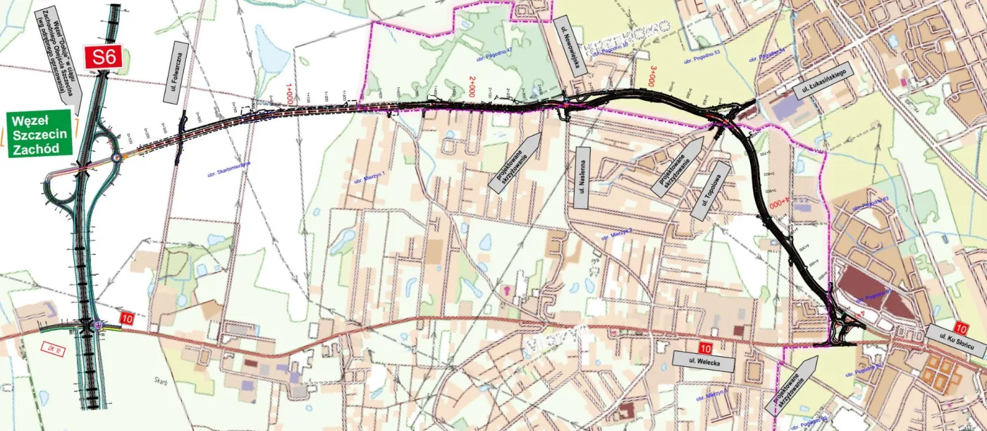 Plan orientacyjny obwodnica Mierzyna