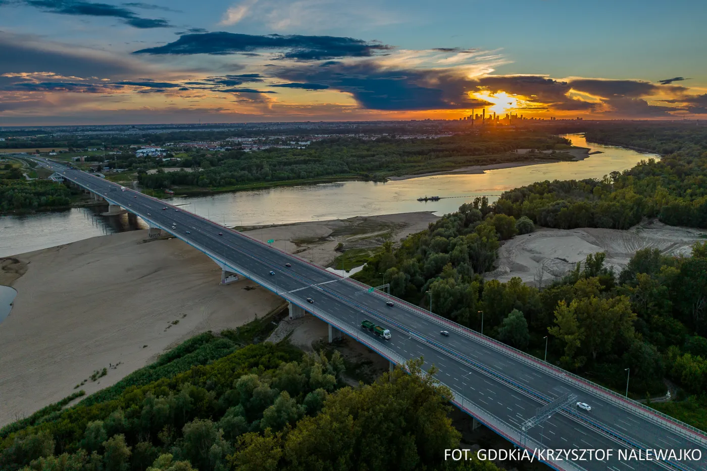 Obwodnica Warszawy - Most Południowy Warszawa POW 