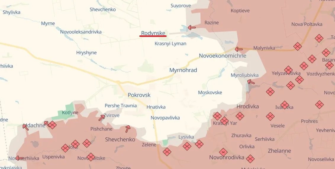 Sytuacja wokół Pokrowska