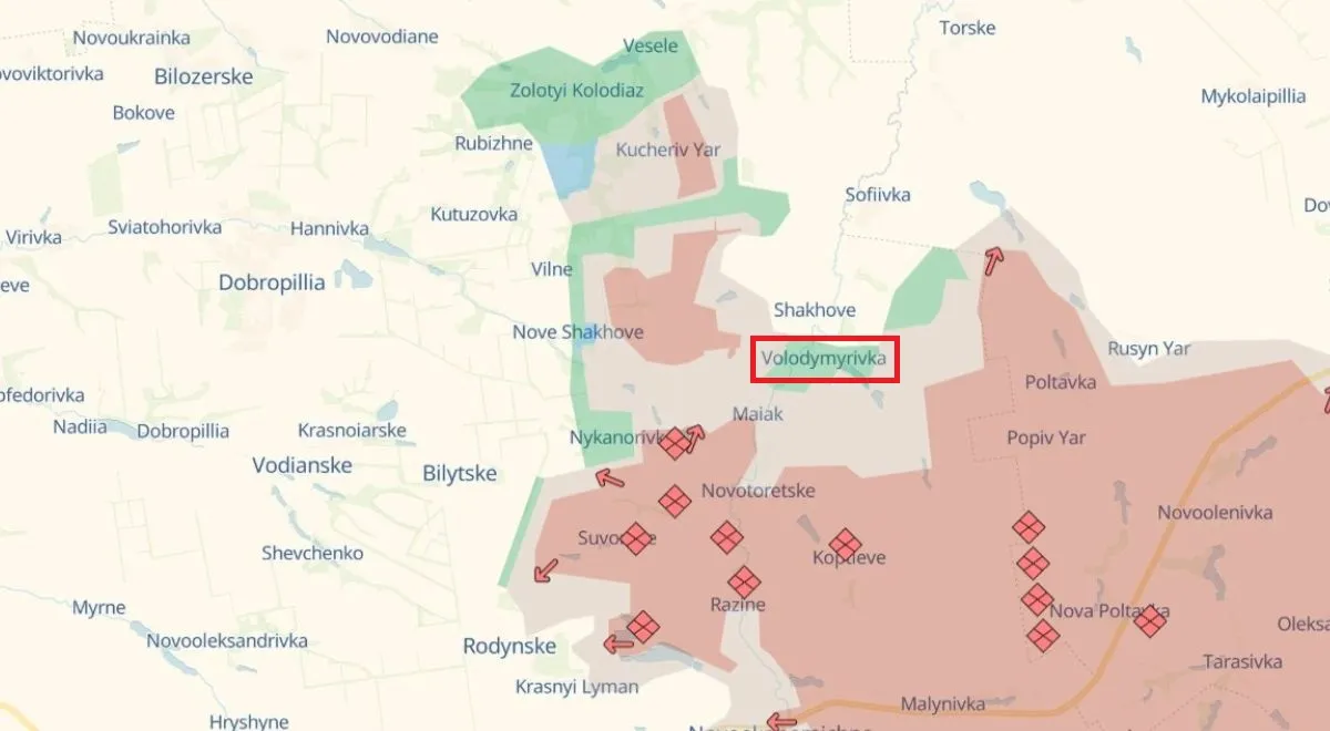 Sytuacja w tzw. wyłomie dobropolskim