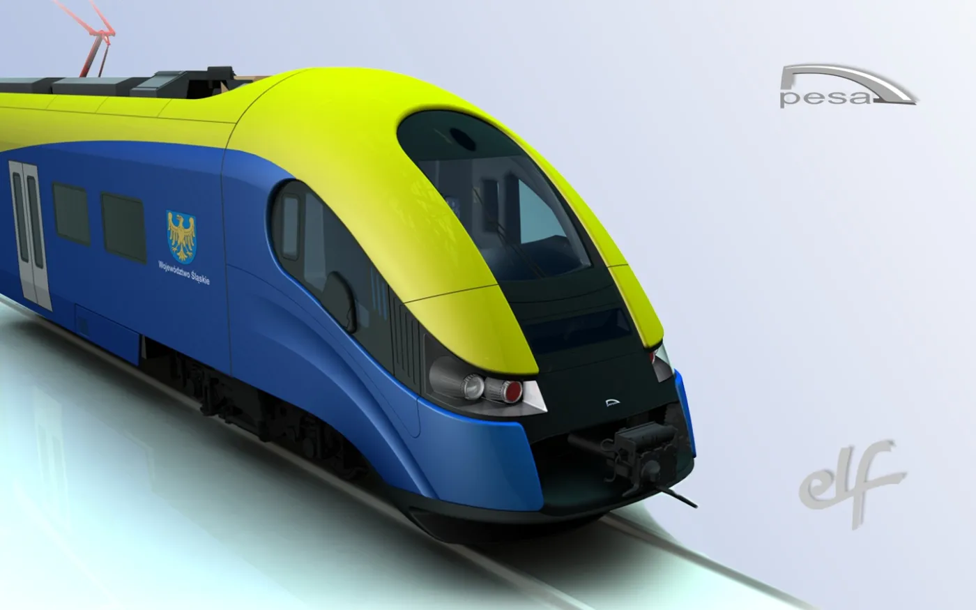 Pociąg typu Elf z fabryki PESA Bydgoszcz SA. Fot. Materiały prasowe. 