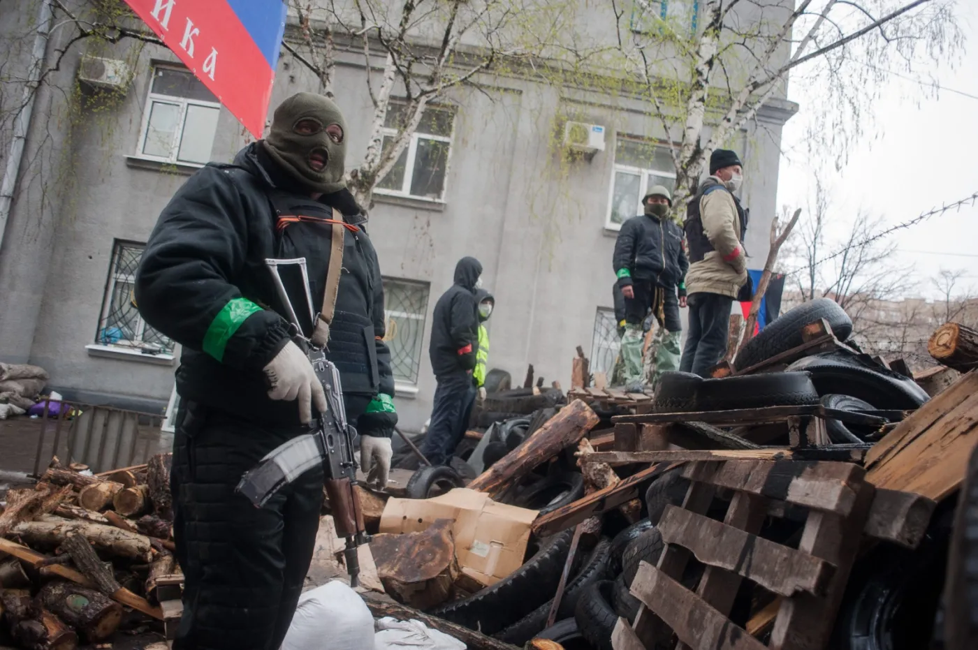 Sławiańsk na Ukrainie. Fot. EPA/ROMAN PILIPEY