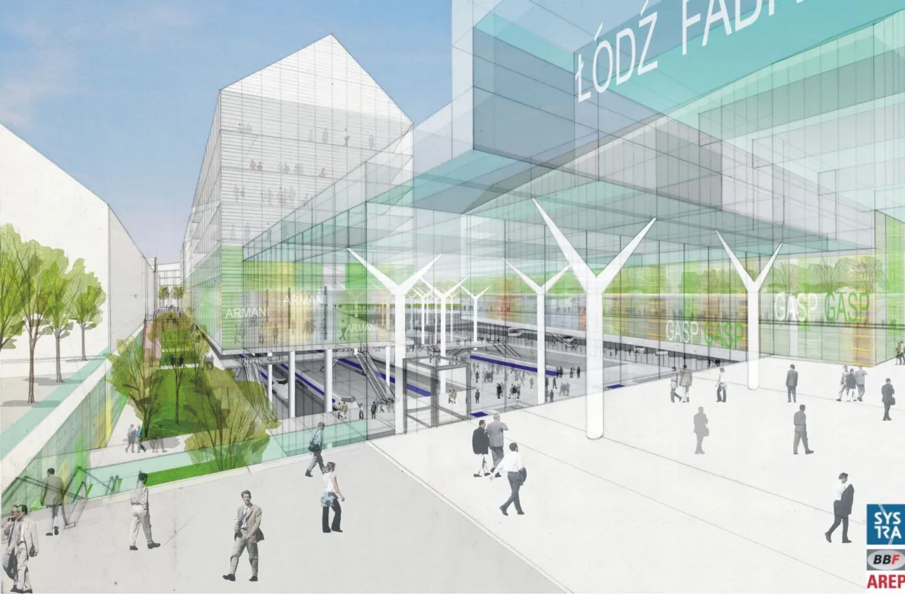 Zaprezentowano koncepcję nowego dworca kolejowego Łódź Fabryczna