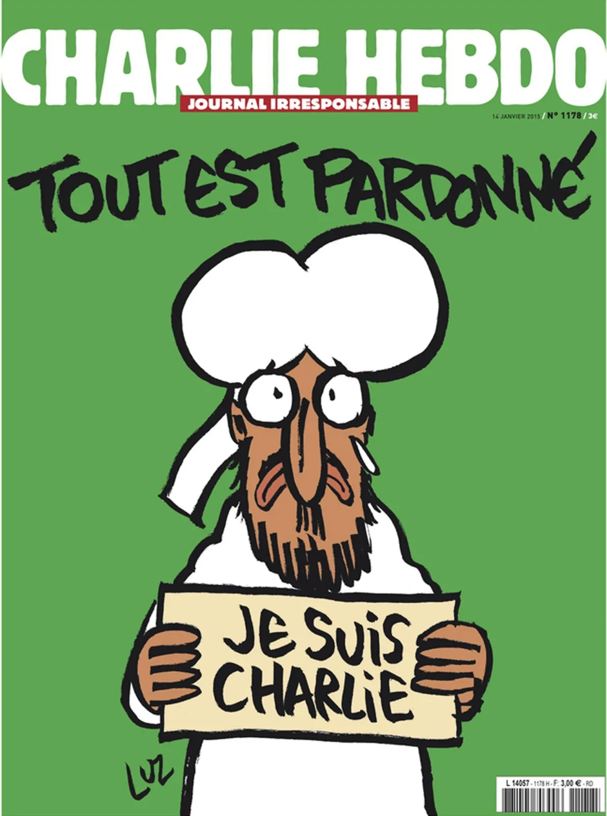 Okładka najbliższego numeru tygodnika "Charlie Hebdo" 
