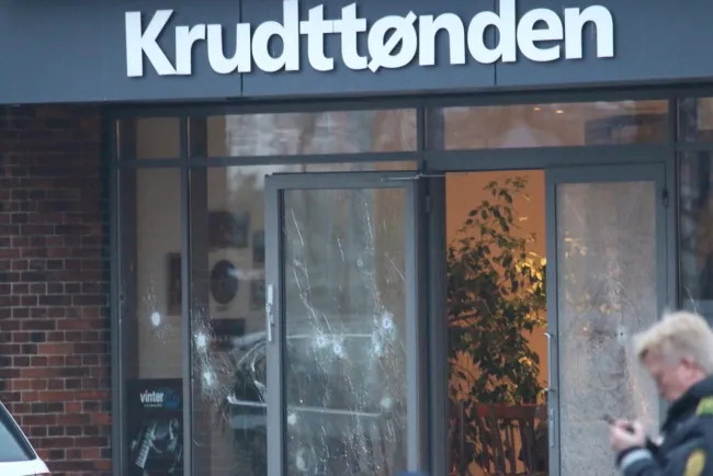 Kawiarnia Krudttonden w Kopenhadze, gdzie doszło do strzelaniny. 14.02.2015.  
